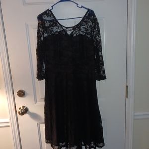 Jasambac Black Lace Dress Size XL
